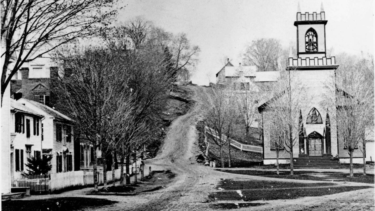 A glance up Prospect St and into the past