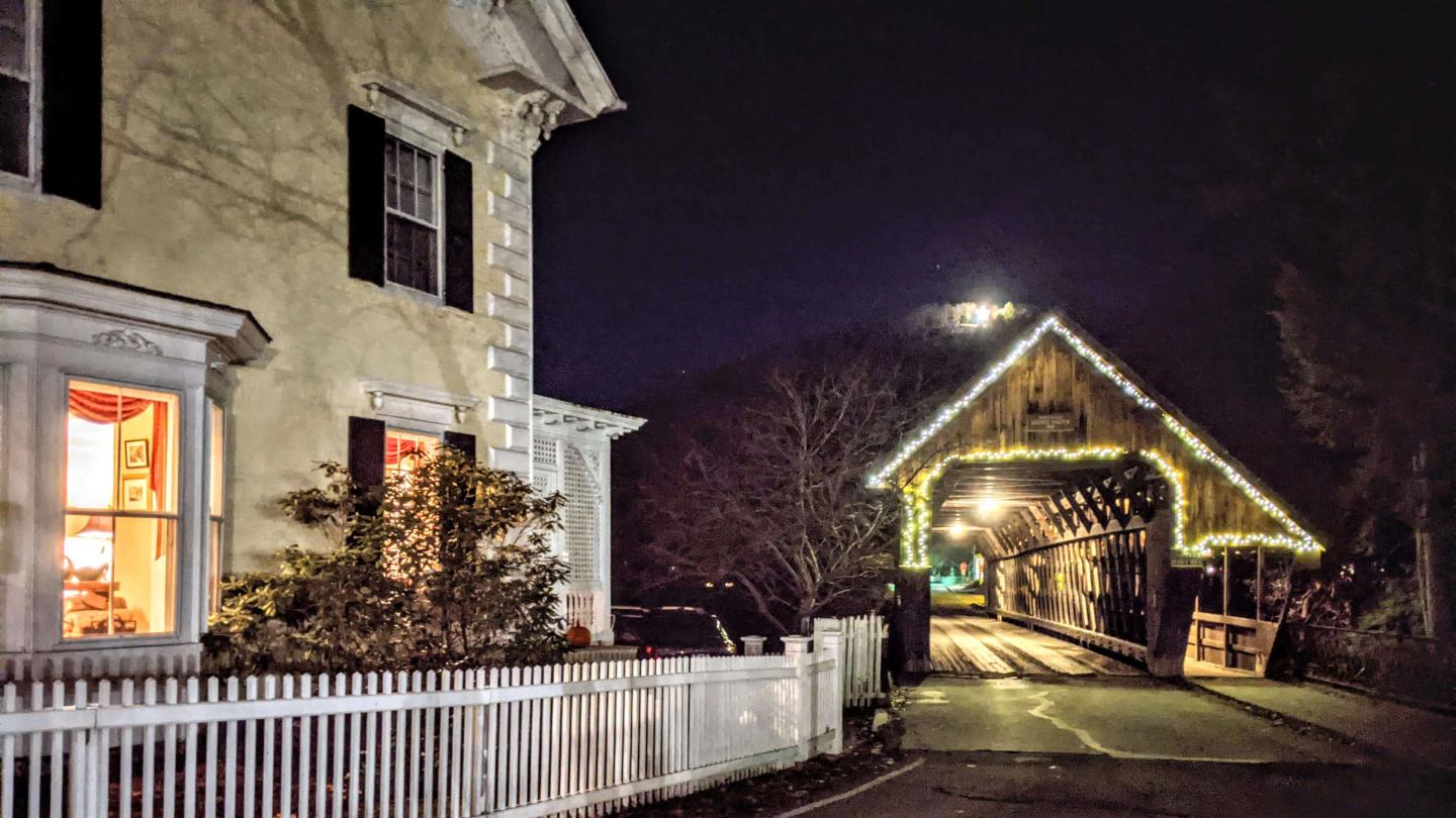 Middle Covered Bridge lights November